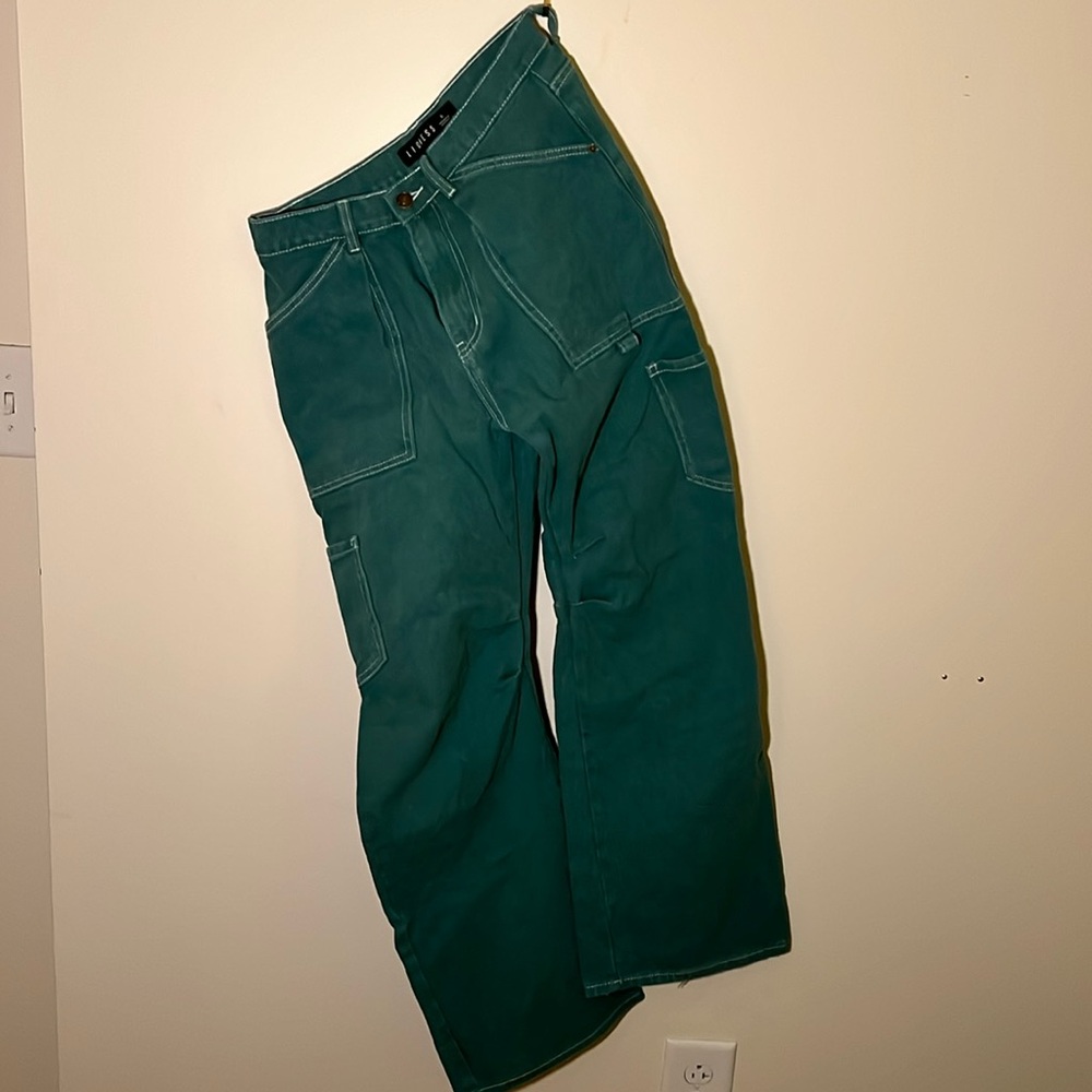 Lioness baggy green cargo jeans. Worn once. Fit amazing.